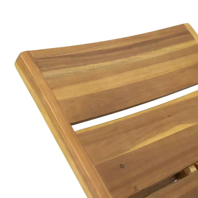 Set lounge Kyoto a 3 pezzi per esterni in legno di acacia: regolabile, resistente all'acqua - Christopher Knight Home