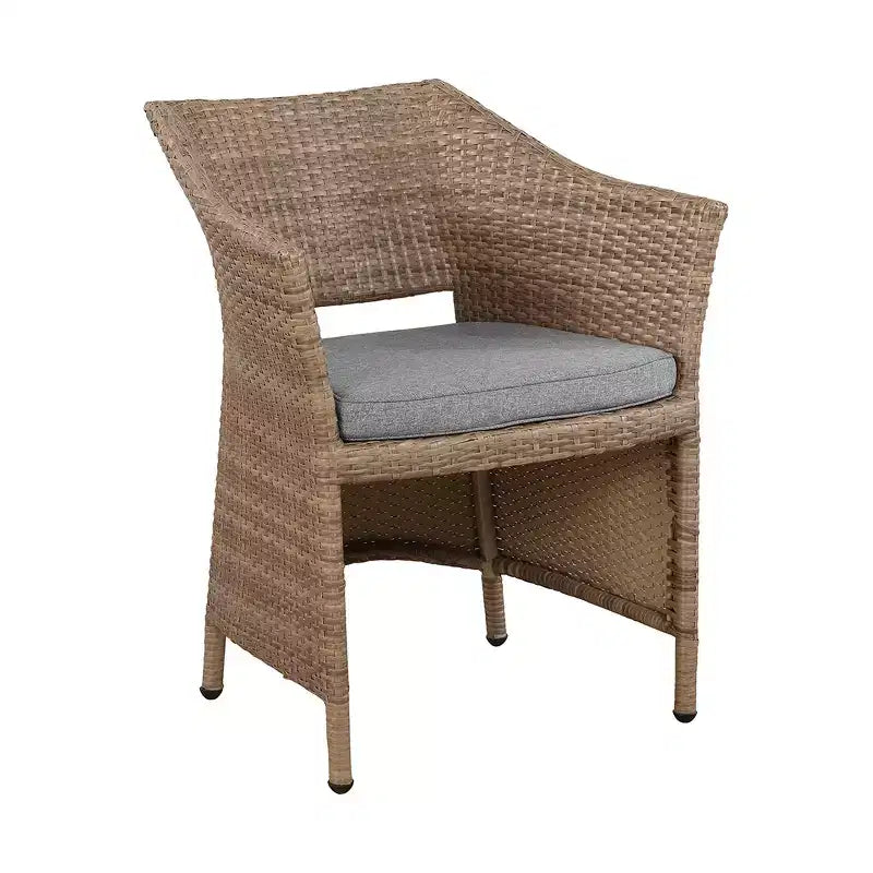 Set da conversazione 5 pezzi Kokoli - Marrone - Alaterre Furniture: Mobili da esterno per patio con cuscini, nessun assemblaggio richiesto