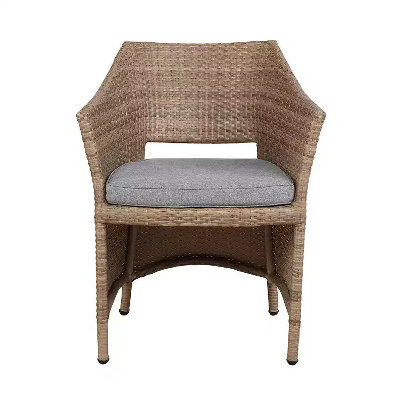 Set da conversazione 5 pezzi Kokoli - Marrone - Alaterre Furniture: Mobili da esterno per patio con cuscini, nessun assemblaggio richiesto
