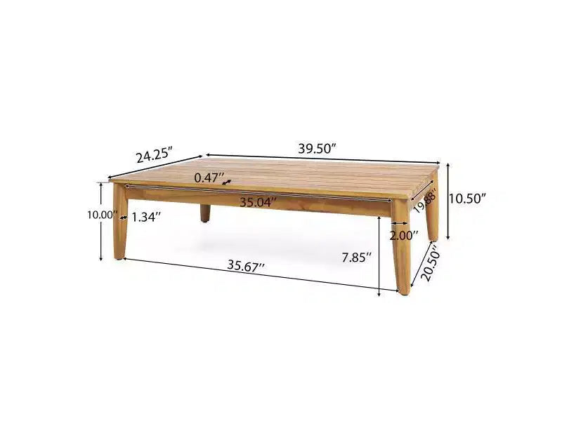 Set da conversazione da 5 pezzi in legno di acacia Magnolia - Teak/Grigio Scuro - Christopher Knight Home: Moderno Set da conversazione resistente all'acqua