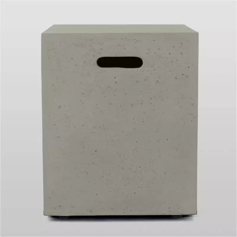 Set Divano Sezionale a U Oana 12 pz in Acacia con Focolare - Teak/Beige e Grigio Chiaro - Christopher Knight Home
