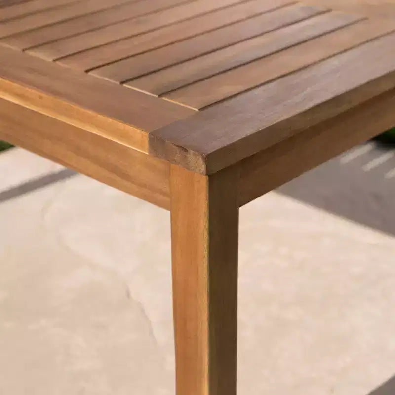 Perla Set Salotto 5 pezzi in Legno di Acacia: Resistente alle Intemperie, Divano Modulare e Tavolino da Caffè - Christopher Knight Home