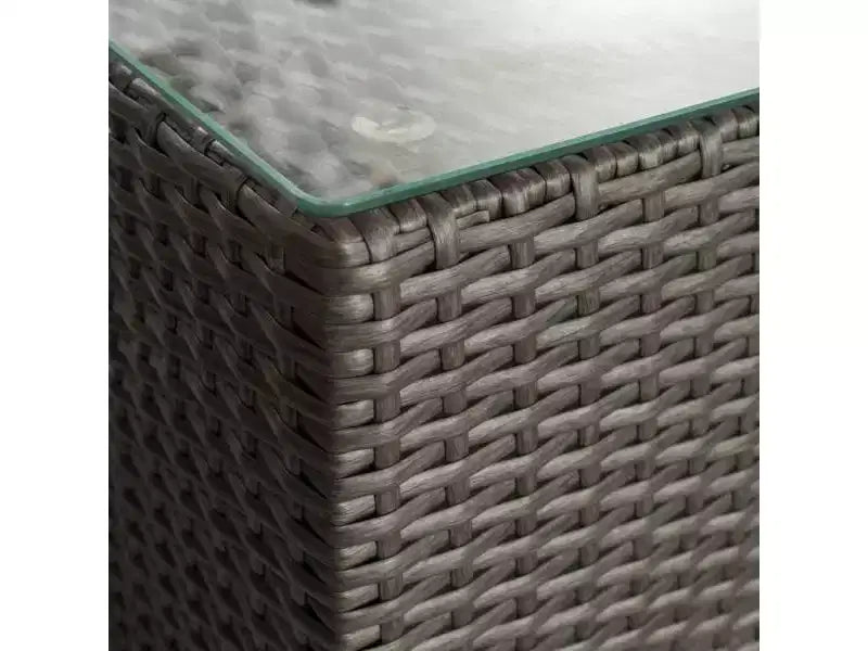 Set Divani Sezionali Santa Rosa 8 Pezzi in Vimini - Grigio/Argento - Christopher Knight Home: Telaio in Alluminio, Resistente alle Intemperie