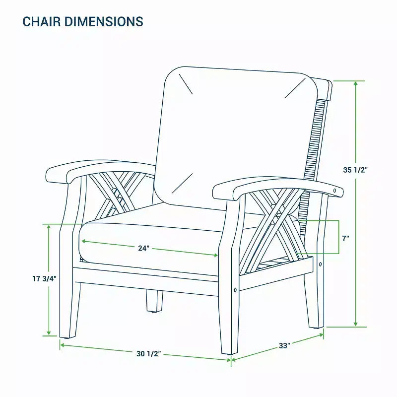 Set da conversazione per esterni Sonoma Lane Eola 5 pezzi in teak con cuscini marrone chiaro con cerniera – Resistente alle intemperie