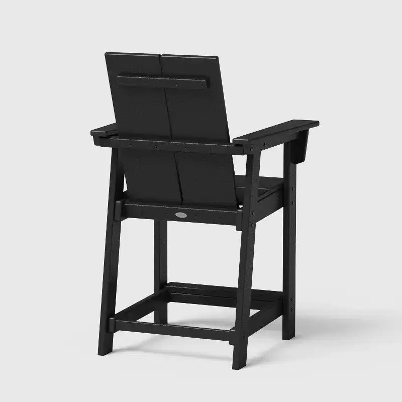 Set 3 pezzi sedute da balcone per esterno Moore POLYWOOD, nero