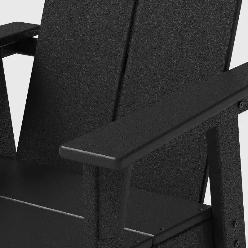 Set 3 pezzi sedute da balcone per esterno Moore POLYWOOD, nero