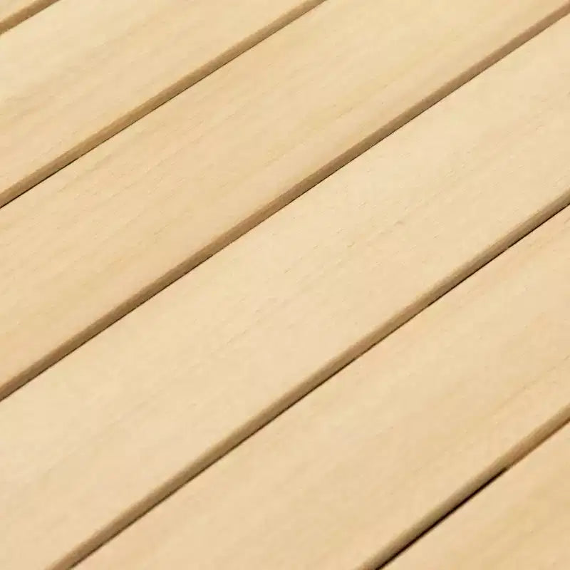 Greemotion Set 5 Pezzi di Mobili da Esterno Curvi Barbuda con Tavoli Contenitori in Legno Teak Marrone: Set da Patio Anti-UV, Antiruggine