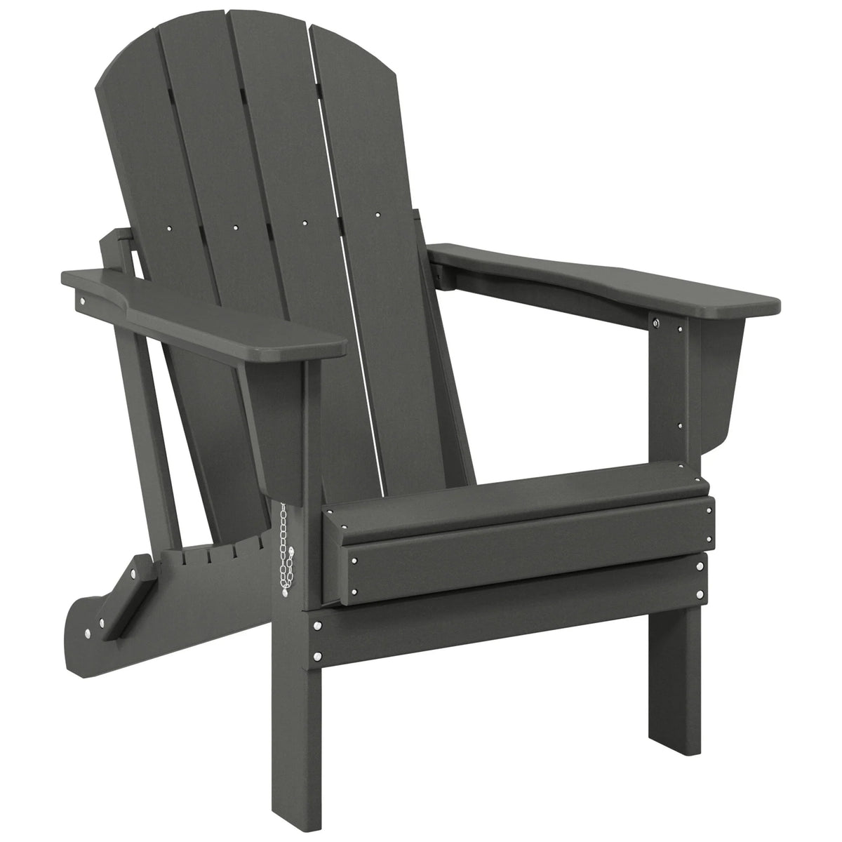 Polytrends Laguna kleurvaste Adirondackstoel voor buiten, weerbestendig en inklapbaar