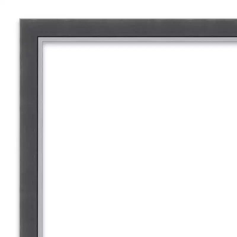 Specchio a figura intera con cornice sottile nera/argentata – Montaggio a porta o a parete, 1 persona