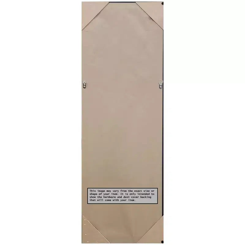 Specchio a figura intera con cornice sottile nera/argentata – Montaggio a porta o a parete, 1 persona
