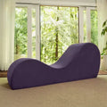 Chaise longue Avana Sleek per yoga - Prodotta negli USA - Ideale per stretching, relax, esercizio e altro, 60D x 18W x 26H pollici, grigio chiaro