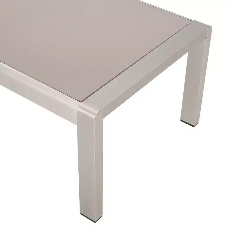 Christopher Knight Home Eleanor Set da conversazione da esterno 8 posti in alluminio con cuscini, cachi/argento