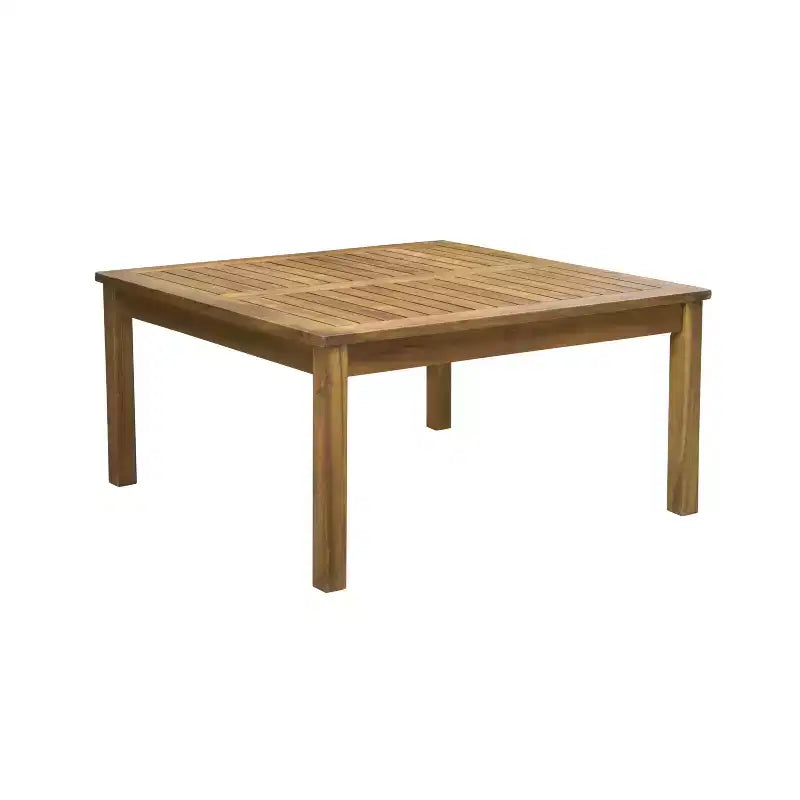 GDFStudio Abena Salotto Sezionale per Esterni in Legno di Acacia a 9 Posti con Cuscini