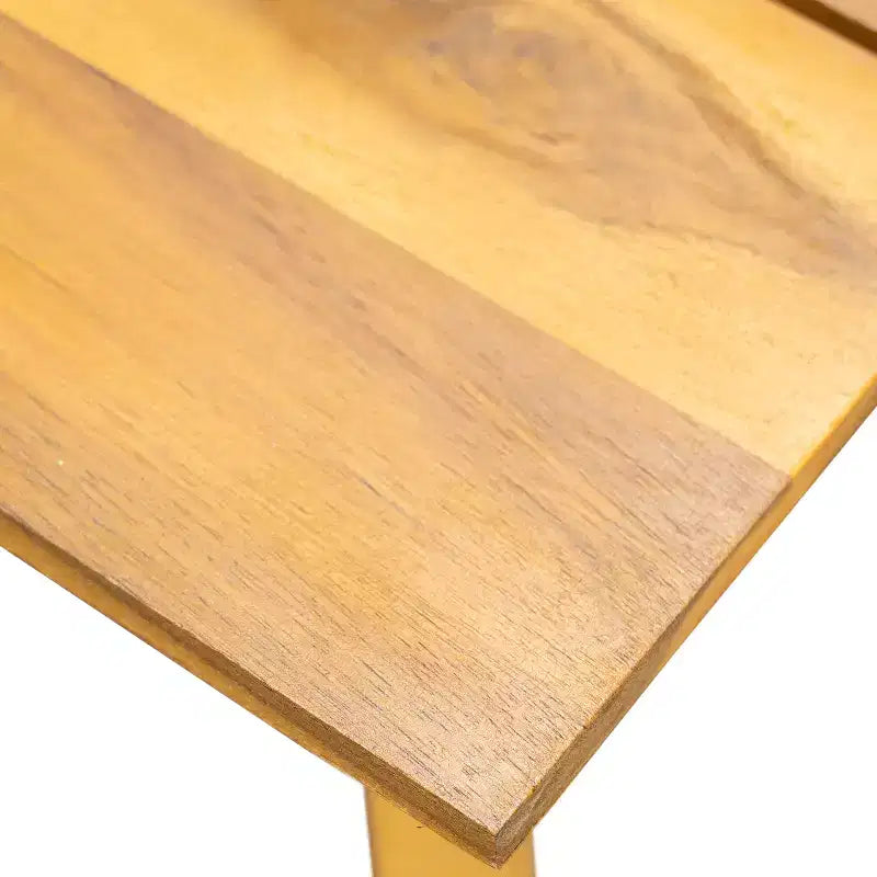 Christopher Knight Home Fawn Set Tavolino e Divanetto da Esterno Moderno in Legno di Acacia, Beige/Teak