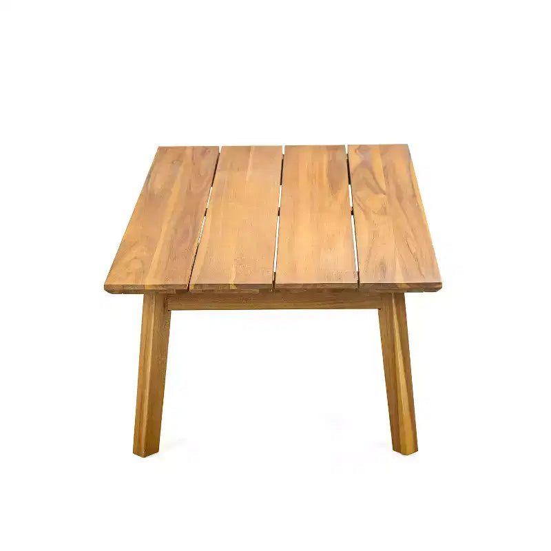 Christopher Knight Home Fawn Set Tavolino e Divanetto da Esterno Moderno in Legno di Acacia, Beige/Teak