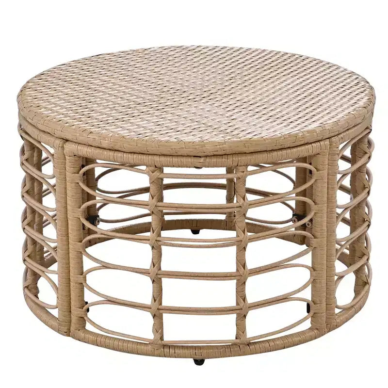 Divano componibile da esterno Whisen in rattan resistente alle intemperie, con cuscini spessi e cuscini decorativi, set componibili liberamente
