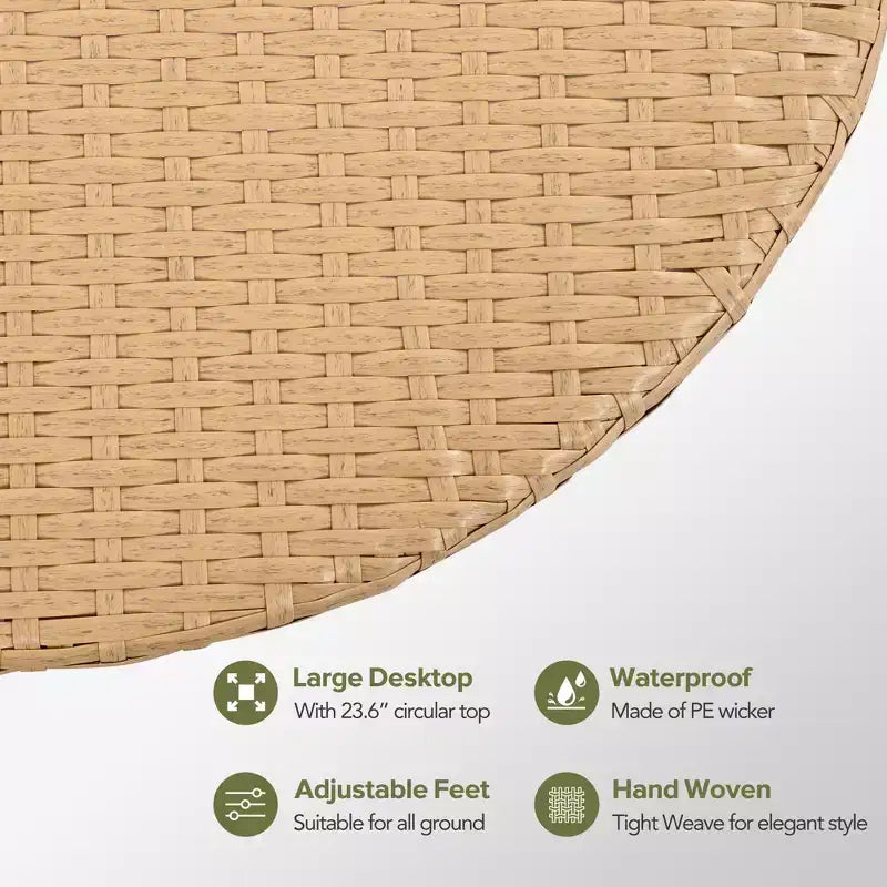 Divano componibile da esterno Whisen in rattan resistente alle intemperie, con cuscini spessi e cuscini decorativi, set componibili liberamente