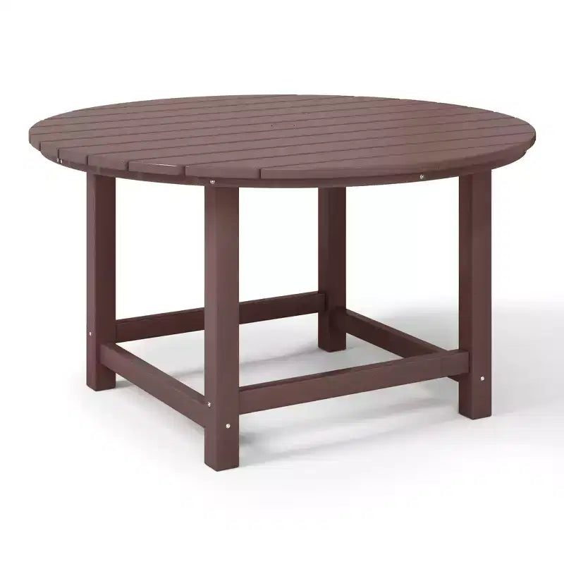 WestinTrends Malibu Set da 5 Pezzi Tavolo Rotondo da Pranzo e Sedie per Esterni in HDPE per Bambini
