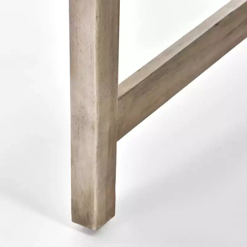GDFStudio Savannah Salotto da Esterno in Legno di Acacia e Wicker a 4 Posti con Braciere da 50.000 BTU