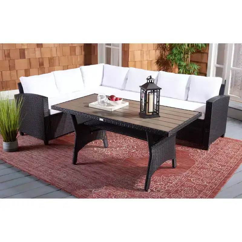 Set con divano angolare a 3 posti Jovita - Per interni/esterni - PAT7707 - Safavieh