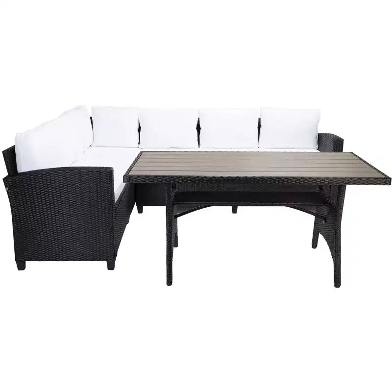 Set con divano angolare a 3 posti Jovita - Per interni/esterni - PAT7707 - Safavieh