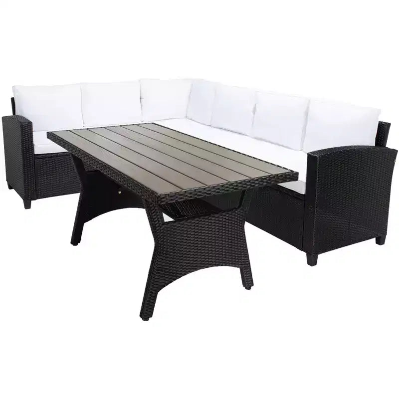Set con divano angolare a 3 posti Jovita - Per interni/esterni - PAT7707 - Safavieh