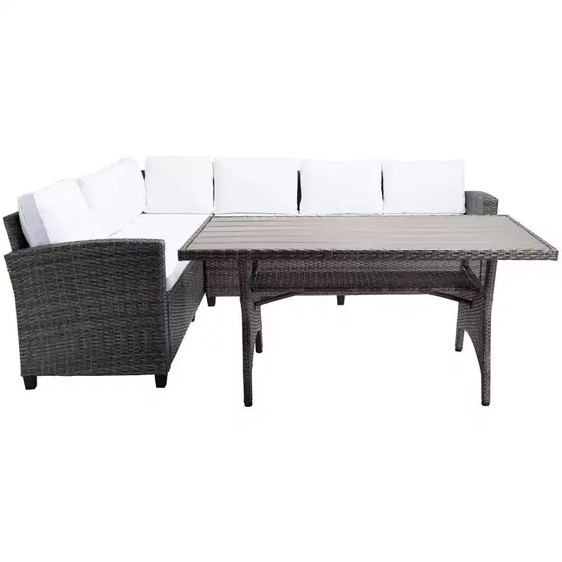 Set con divano angolare a 3 posti Jovita - Per interni/esterni - PAT7707 - Safavieh