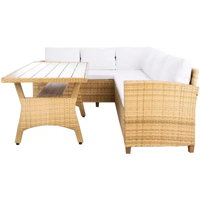 Set con divano angolare a 3 posti Jovita - Per interni/esterni - PAT7707 - Safavieh