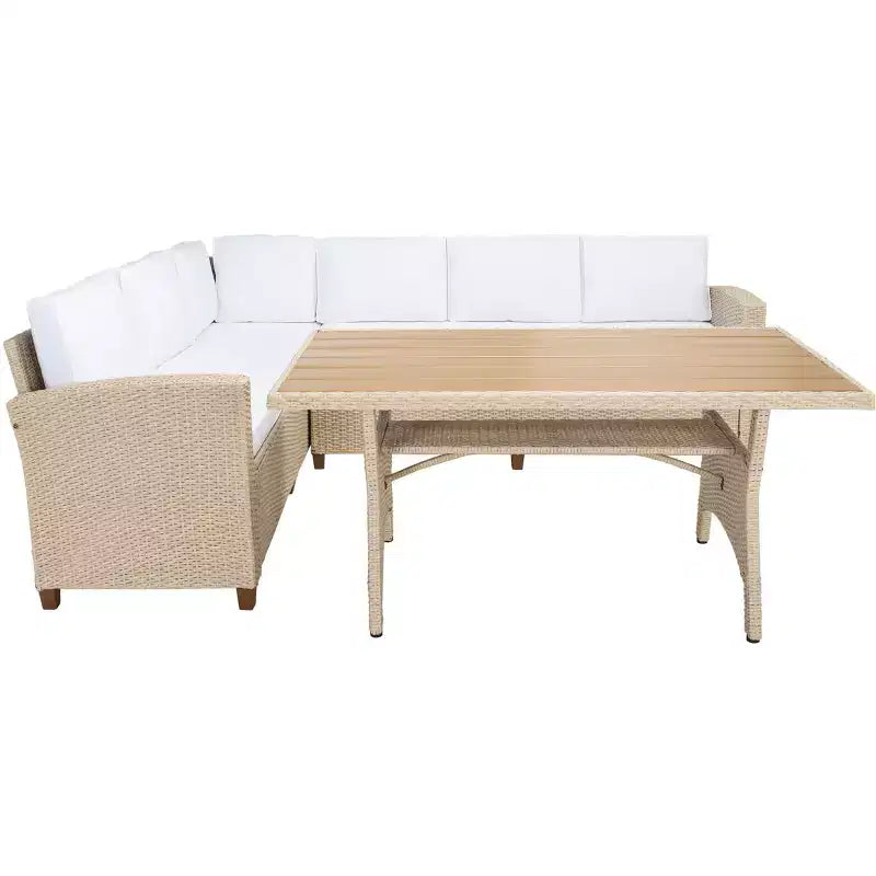 Set con divano angolare a 3 posti Jovita - Per interni/esterni - PAT7707 - Safavieh