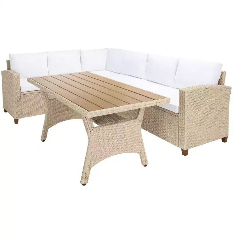 Set con divano angolare a 3 posti Jovita - Per interni/esterni - PAT7707 - Safavieh