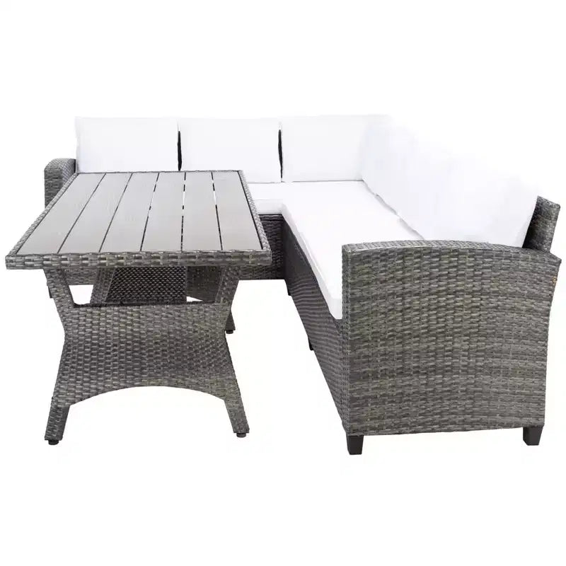 Set con divano angolare a 3 posti Jovita - Per interni/esterni - PAT7707 - Safavieh