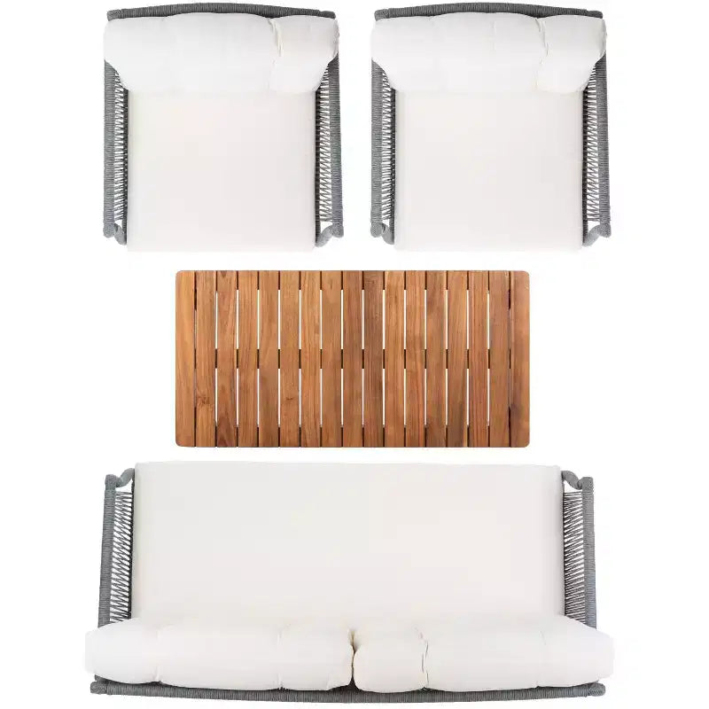 Set da salotto Winslo 4 pezzi - Interno/Esterno - PAT7075 - Safavieh