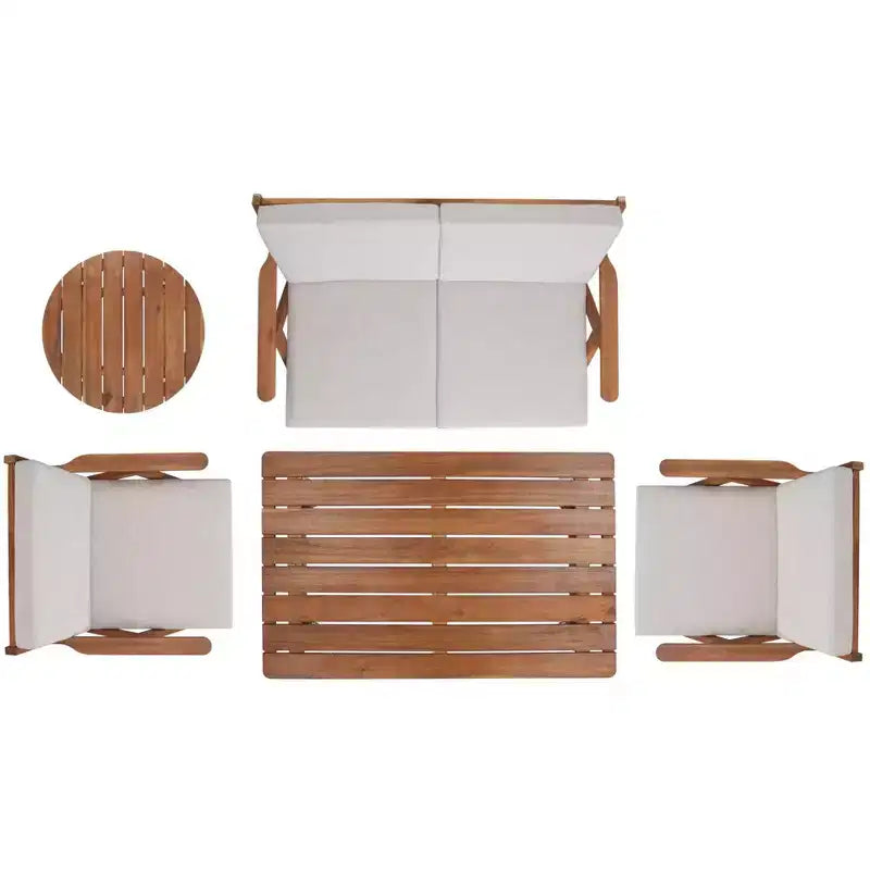 Set da soggiorno Dryad 5 pezzi - Interno/Esterno - PAT7306 - Safavieh