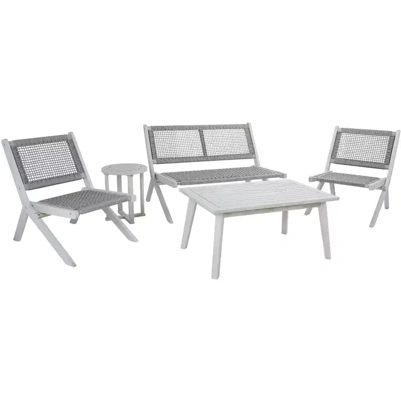 Set da Soggiorno Kobina 5 Pezzi - Interno/Esterno - PAT7314 - Safavieh