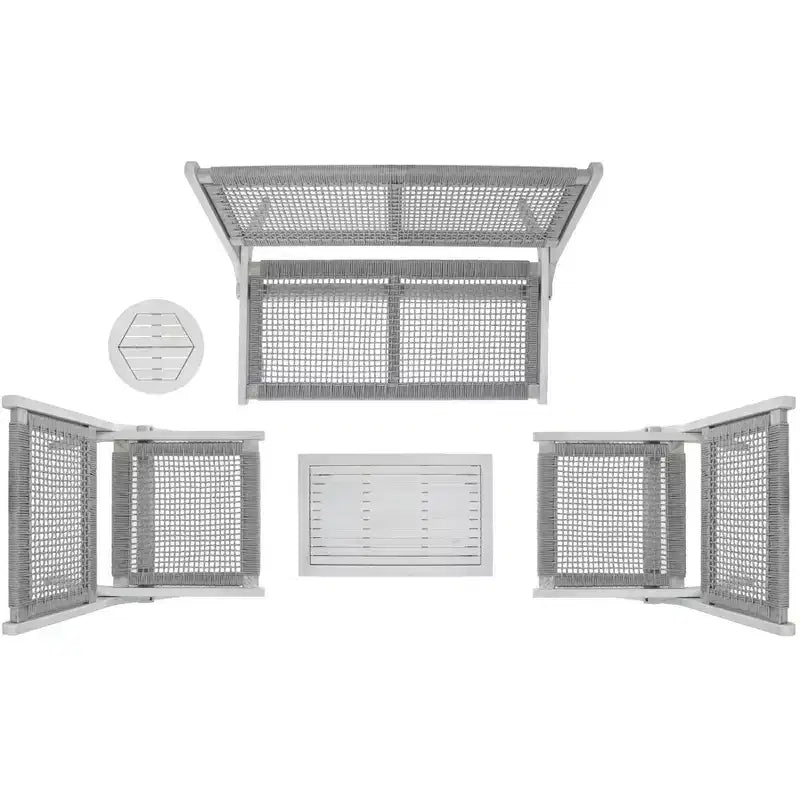 Set da Soggiorno Kobina 5 Pezzi - Interno/Esterno - PAT7314 - Safavieh