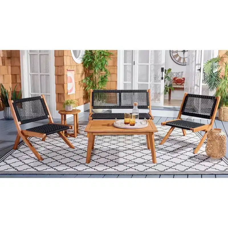 Set da Soggiorno Kobina 5 Pezzi - Interno/Esterno - PAT7314 - Safavieh