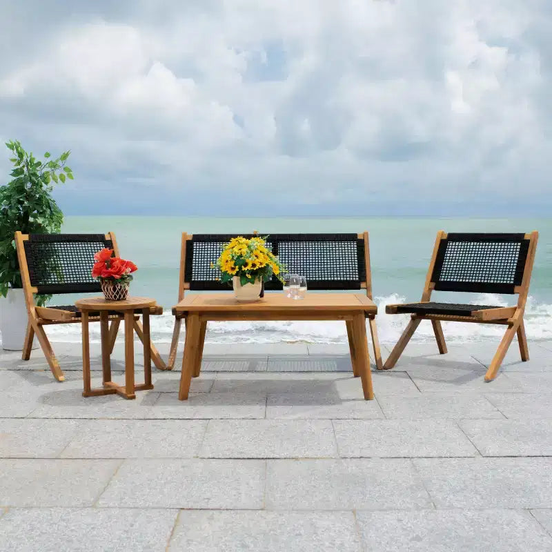 Set da Soggiorno Kobina 5 Pezzi - Interno/Esterno - PAT7314 - Safavieh