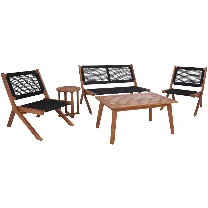Set da Soggiorno Kobina 5 Pezzi - Interno/Esterno - PAT7314 - Safavieh