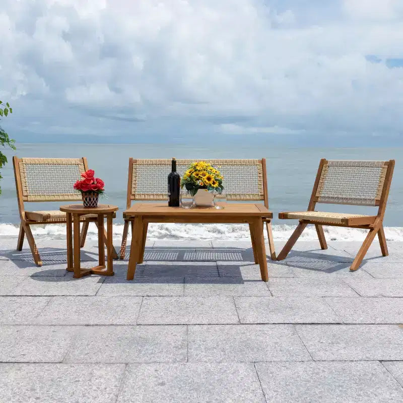 Set da Soggiorno Kobina 5 Pezzi - Interno/Esterno - PAT7314 - Safavieh