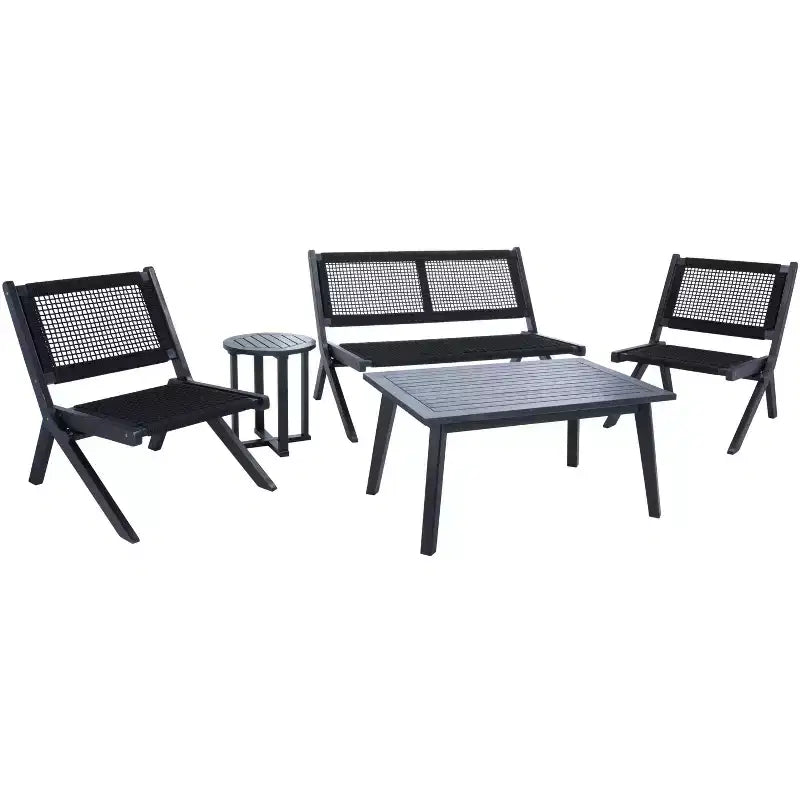 Set da Soggiorno Kobina 5 Pezzi - Interno/Esterno - PAT7314 - Safavieh