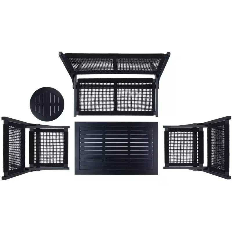 Set da Soggiorno Kobina 5 Pezzi - Interno/Esterno - PAT7314 - Safavieh