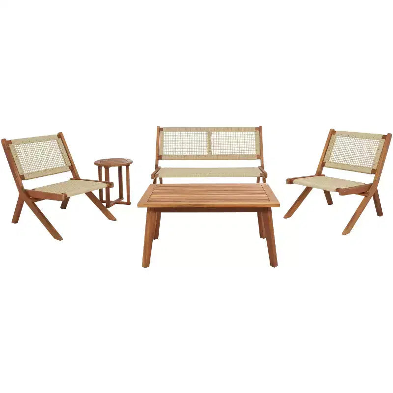 Set da Soggiorno Kobina 5 Pezzi - Interno/Esterno - PAT7314 - Safavieh