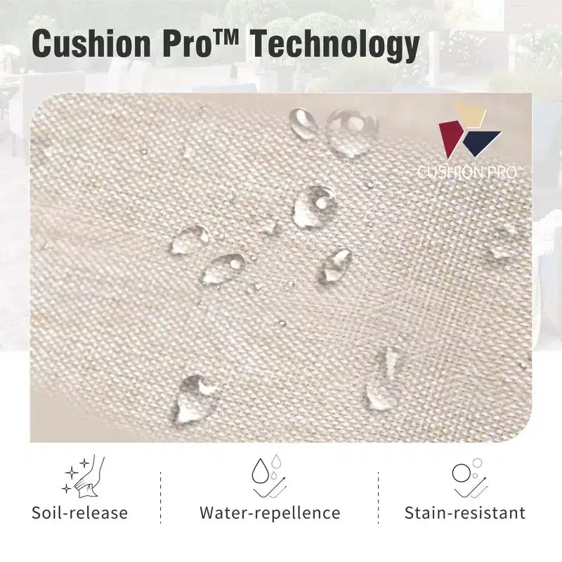 Captiva Designs Set Salotto da Esterno 4 Pezzi in Corda Intrecciata con Poltrone per Bordo Piscina, Giardino e Cortile