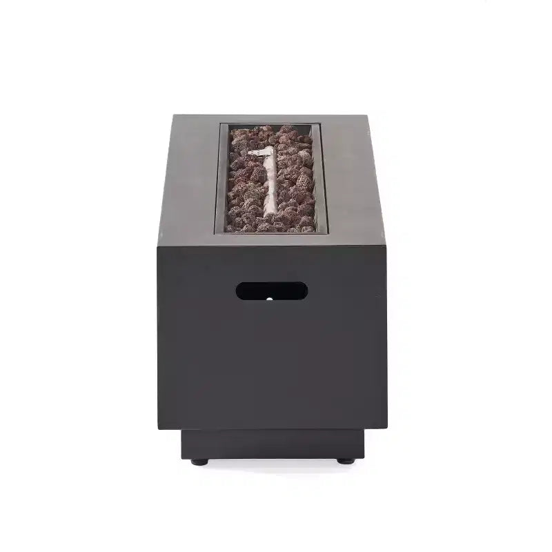 Christopher Knight Home Khaden Set salotto da esterno in vimini a 4 posti con braciere