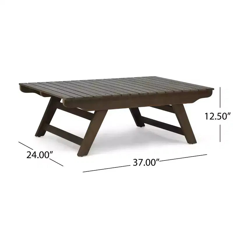 Christopher Knight Home Sedona Set da conversazione da esterno a 4 posti in legno di acacia con cuscini