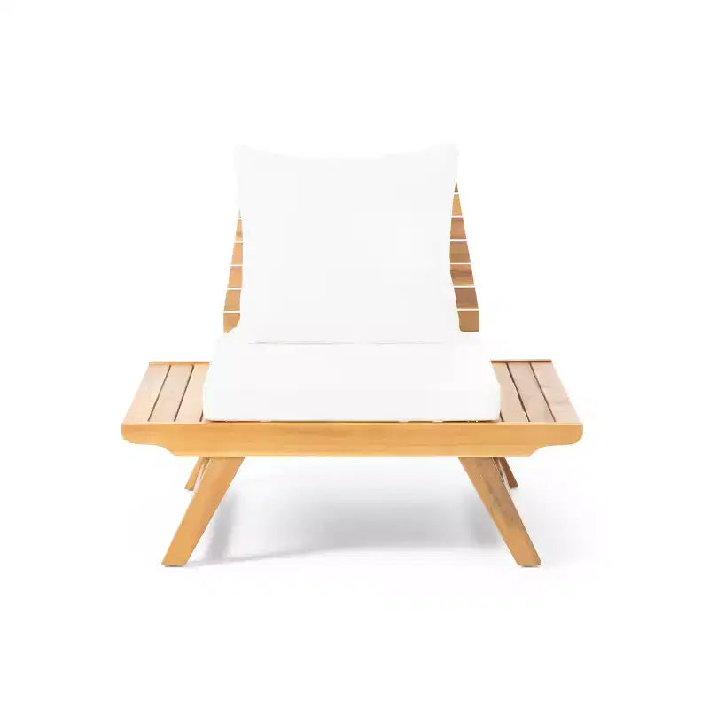 Christopher Knight Home Sedona Set da conversazione da esterno a 4 posti in legno di acacia con cuscini