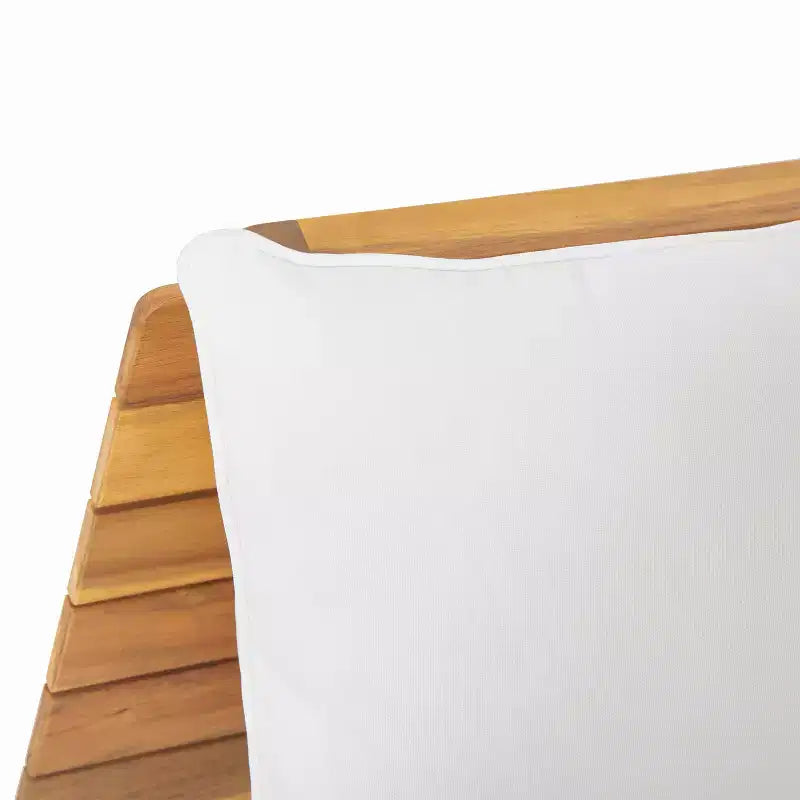 Christopher Knight Home Sedona Set da conversazione da esterno a 4 posti in legno di acacia con cuscini