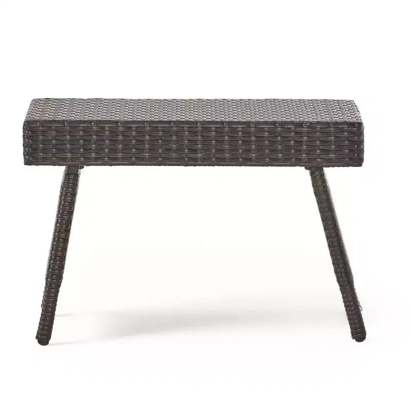 GDFStudio Soleil Set Salotto da Esterno in Vimini 3 Pezzi con Chaise Longue Braccioli Regolabili
