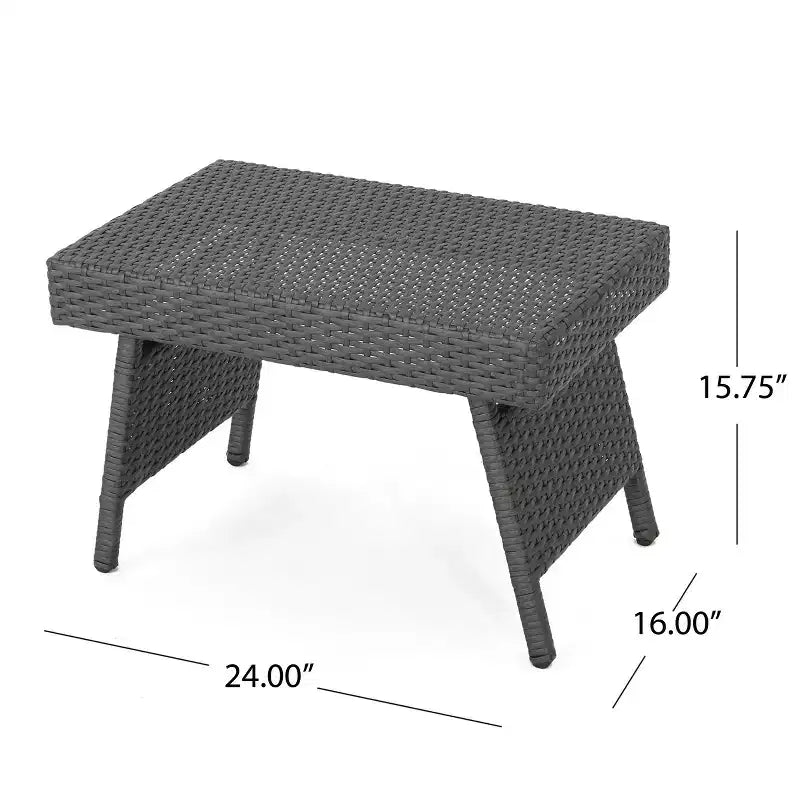GDFStudio Soleil Set Salotto da Esterno in Vimini 3 Pezzi con Chaise Longue Braccioli Regolabili