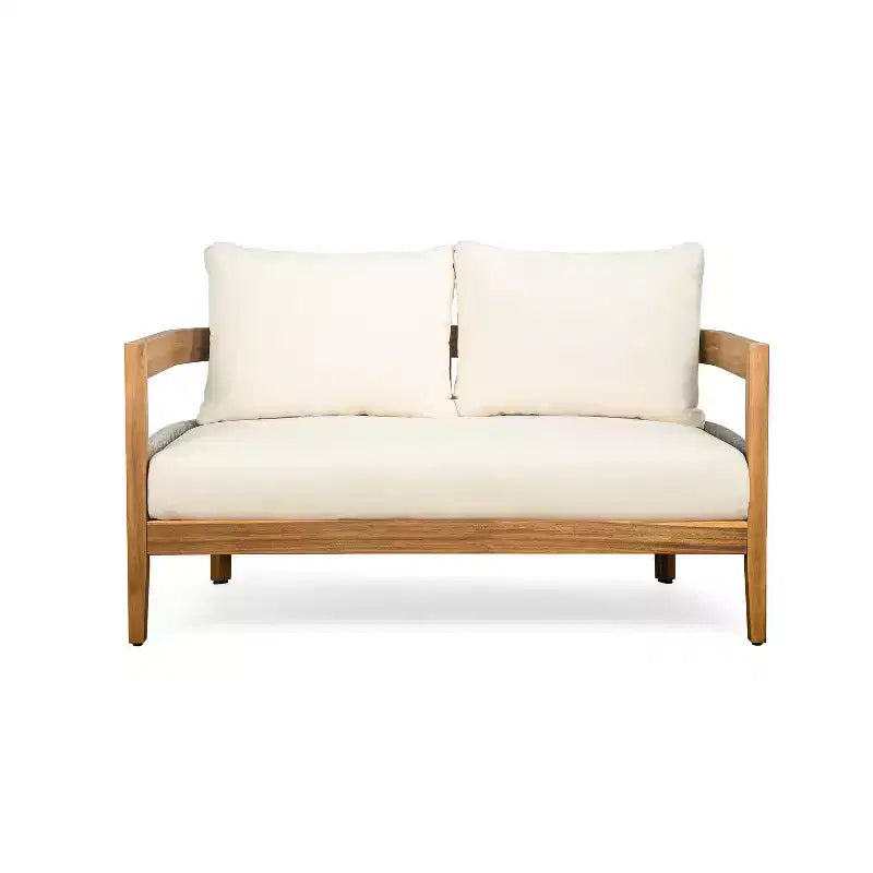 Christopher Knight Home Olympia Set da 4 Pezzi da Esterno in Legno di Acacia, Beige/Teak